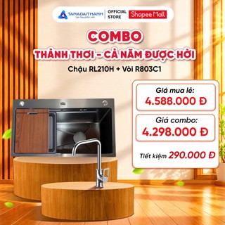 Combo Bếp Thảnh Thơi Gồm Chậu Rửa Rossi RL210H Inox 201 Và Vòi Chậu Rossi R803C1