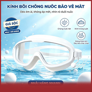 Kính Bơi Cao Cấp Chống Sương Mờ Kháng UV Cho Nam Nữ Mắt Kính Bơi Trong Suốt Chống Hấp Hơi