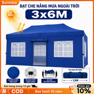 Lều gấp chất lượng cao, dùng ngoài chợ, lều di động, chống nắng, chống mưa