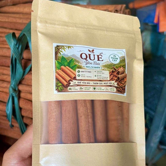 Quế ống sáo Yên Bái cạo sạch vỏ thơm cay làm thực phẩm, gia vị, pha trà | 100% tự nhiên | thơm cay đậm vị
