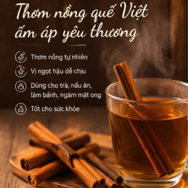 Quế ống sáo Yên Bái cạo sạch vỏ thơm cay làm thực phẩm, gia vị, pha trà | 100% tự nhiên | thơm cay đậm vị