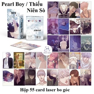 (sẵn-có ảnh thật) Pearl Boy -  Thiếu Niên Sò | Hộp card laser 55 tấm | lomo lomocard laser
