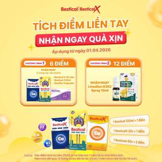 Canxi Sinh Học Bestical và BesticalX - Bổ sung Canxi, vitamin D3, K2, Hỗ trợ chắc khỏe xương, phát triển chiều cao - FB