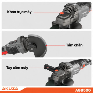 Máy Mài Pin AKUZA AG8500 – Động Cơ Không Chổi Than, Tốc Độ Cao 8500 Vòng/Phút