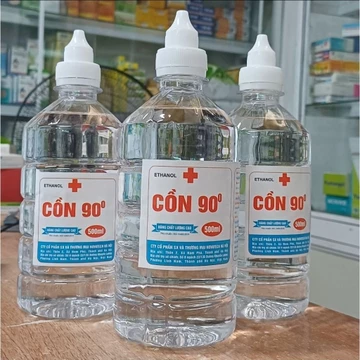 Cồn Y tế 90 độ lọ 500ml - Sát khuẩn, khử trùng y tế và nướng mực
