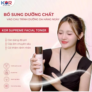 Bộ đôi chăm sóc & bảo vệ da KOR:Toner cấp ẩm + Kem chống nắng nâng tone.