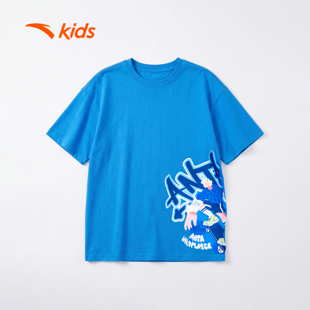 Anta Kids Áo thể thao thời trang bé trai/bé gái thoáng mát, cá tính 352437118U