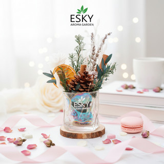 Set Quà Tặng Nam Nữ Ly Hoa Decor Thơm Phòng Khuếch Tán Tinh Dầu ESKY AROMA GARDEN Quà Tặng Sinh Nhật