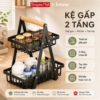 Giỏ Đựng Đồ  Đa Năng Sắt 3 Tầng Giỏ để đồ Có thể cầm tay lên Để lưu trữ rau quả