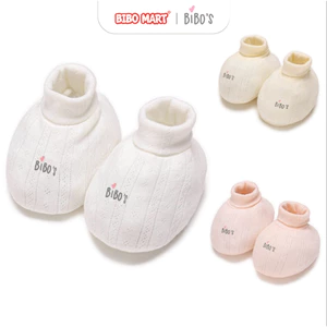 Bao Tay Bao Chân Sơ Sinh Bibo's Cho Bé Nhiều Màu Bo Chun Chất Cotton Cao Cấp - Bibo Mart