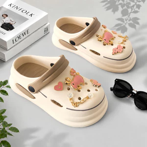 Dép sục bánh mì nữ Sticker cao cấp dế dày 6cm có lỗ thoáng khí chất liệu EVA êm mềm SR3