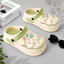 Dép sục bánh mì nữ màu basic dễ dàng phối đồ chống trượt đế êm tặng hình gắn Sticker 3D SR3