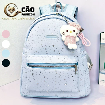 Balo đi học Nam -Nữ in sao full cặp ( tặng cham) balo CÁO FASHION đựng sách vở và laptop,balo đi học,balo du lịch yt90