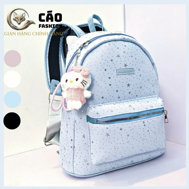 Balo đi học Nam -Nữ in sao full cặp ( tặng cham) balo CÁO FASHION đựng sách vở và laptop,balo đi học,balo du lịch yt90 – 2