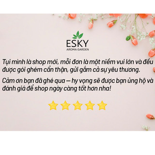 Set Quà Tặng Cao Cấp  ESKY AROMA GARDEN Tinh Dầu Cắm Que Tặng Sinh Nhật Nam Nữ 50ml