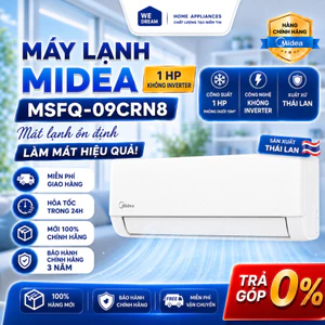 Máy Lạnh Midea 1HP MSFQ-09CRN8 | Làm Lạnh Nhanh Turbo - Hàng Chính Hãng