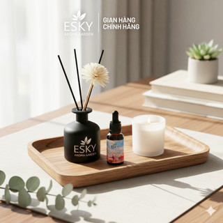 Set Quà Tặng Nam Nữ ESKY Aroma Garden Tinh Dầu Cắm Que Thơm Phòng 100ml