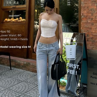 Quần Jean Cạp Trễ Y2K Vibes Âu Mỹ by Avo Avocado Dáng Dài Basic Ống Suông Đáy Ngắn Thấp (Sẵn, ảnh thật)