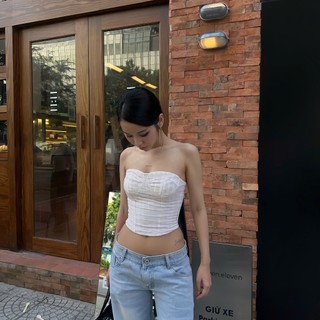 Quần Jean Cạp Trễ Y2K Vibes Âu Mỹ by Avo Avocado Dáng Dài Basic Ống Suông Đáy Ngắn Thấp (Sẵn, ảnh thật)