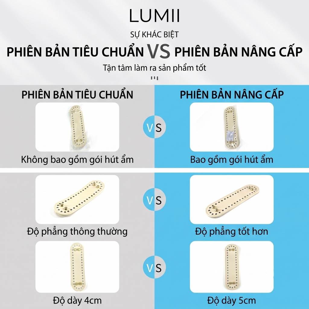 Đáy Túi Da PU LUMII Vân Chữ Thập Có Đinh Mạ Điện Chống Trầy Phụ Kiện Làm Túi Xách Handmade
