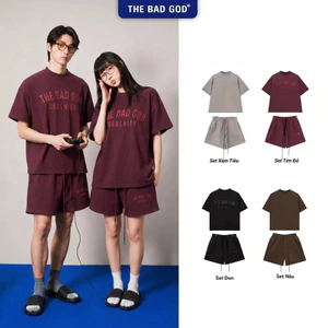 Set Bộ Quần Áo Nữ The Bad God Serenity Bold Áo Cotton Quần Nỉ Local Brand Form Boxy Áo thun nữ Áo phông nữ
