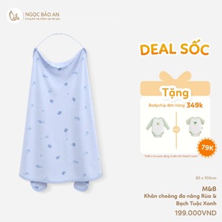 M&B (85x100cm) Khăn choàng đa năng cho bé bú khi ra ngoài chất cotton thoáng mát, siêu tiện lợi.