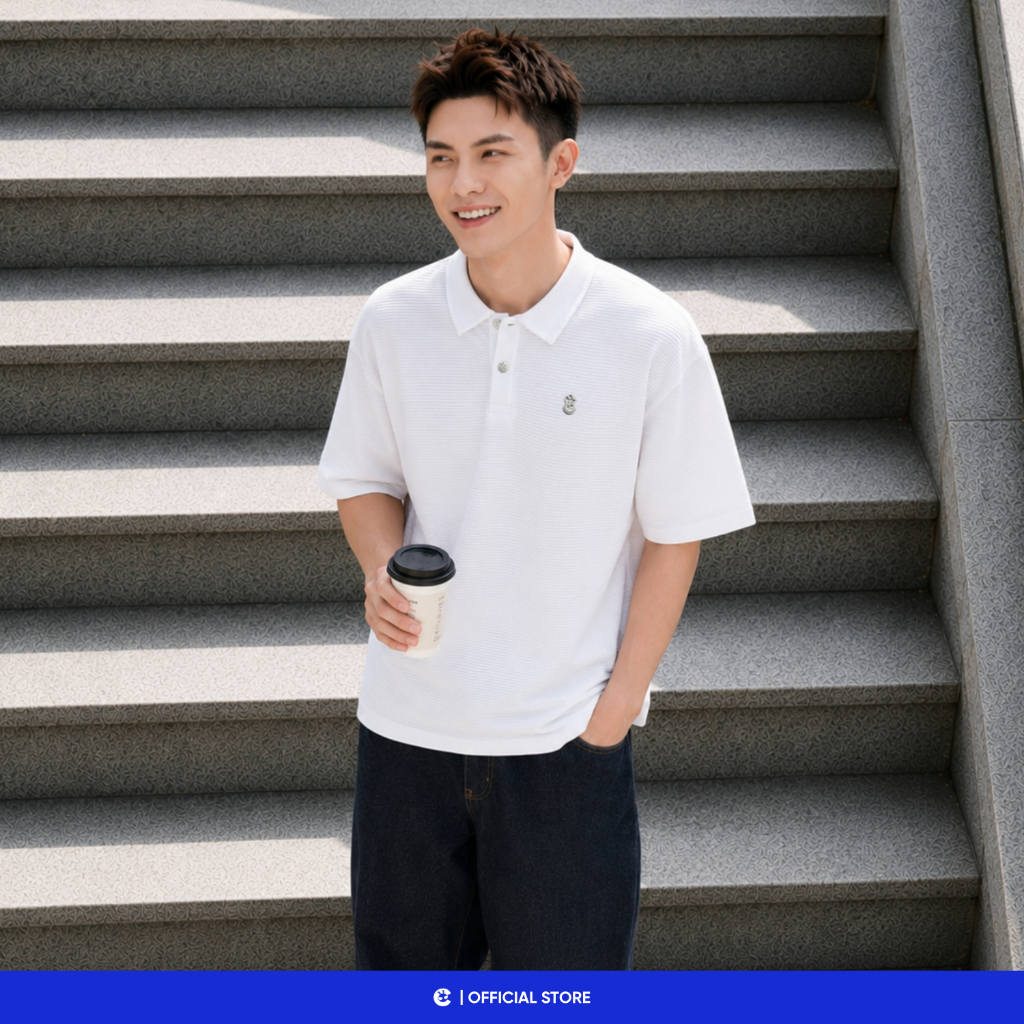 Áo thun phông polo có cổ bẻ trẻ trung boxy Local Brand Chính Hãng City Cycle Áo Polo Frankness