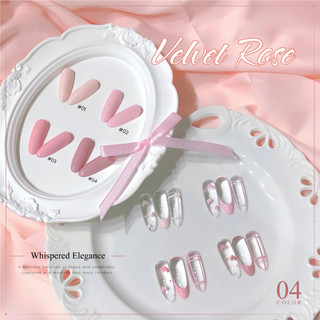 ROUNI Sơn Gel Móng Velvet Rose Hồng Pastel Trong Veo Bền Màu Chuẩn Salon
