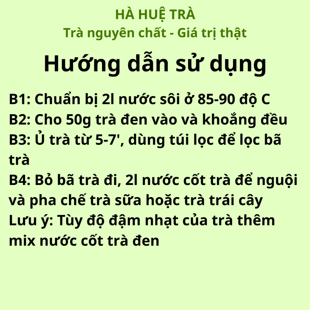 Trà Đen - Nguyên liệu pha trà sữa, mix trà chanh, trà tắc, trà hoa quả