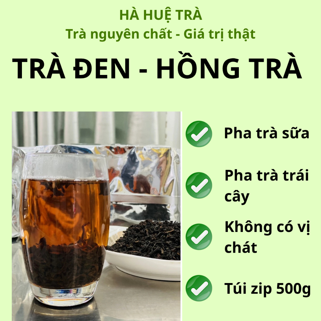 Trà Đen - Nguyên liệu pha trà sữa, mix trà chanh, trà tắc, trà hoa quả