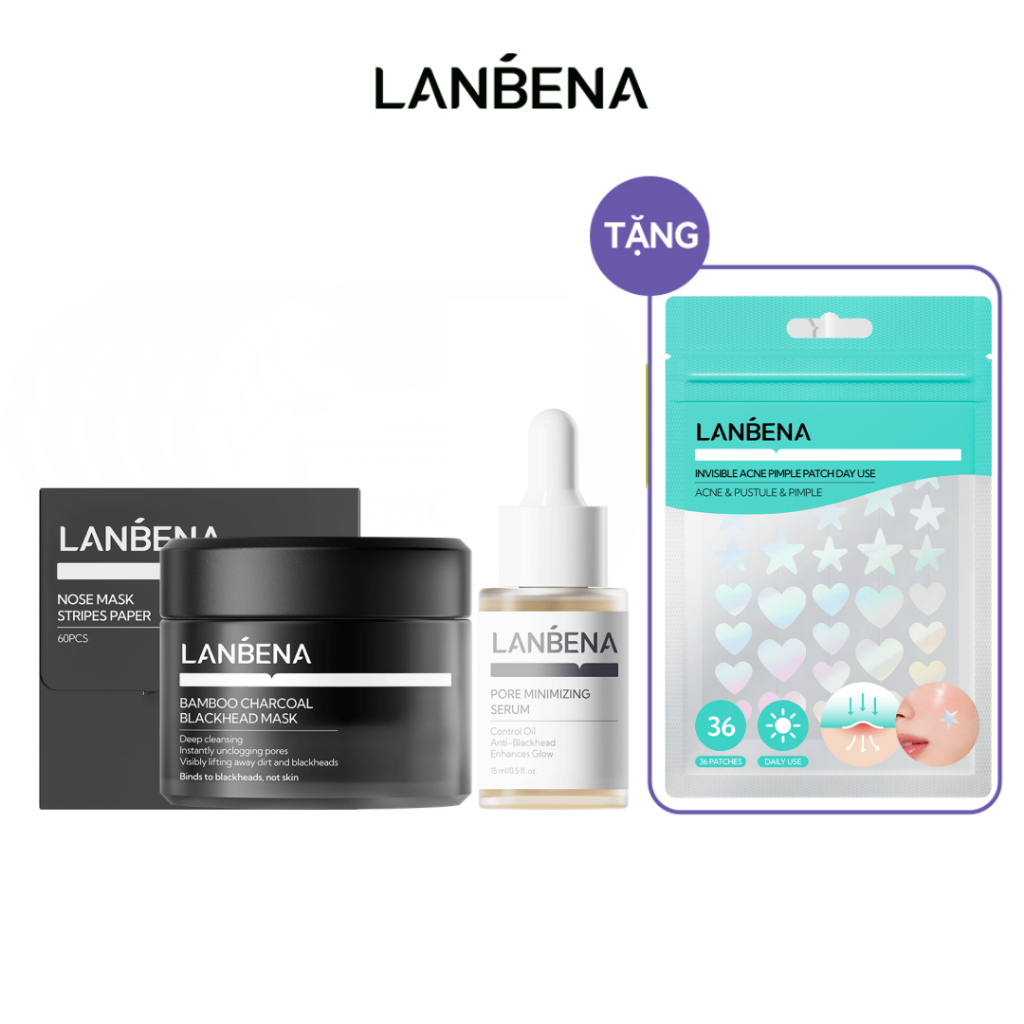 Mặt Nạ Lột Mụn Lanbena Loại Bỏ Mụn Đầu Đen Cải Thiện Vấn Đề Mụn (30g)