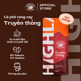 Mua 1Kg Tặng 200g - Cà Phê Rang Xay Truyền Thống Highlands Coffee