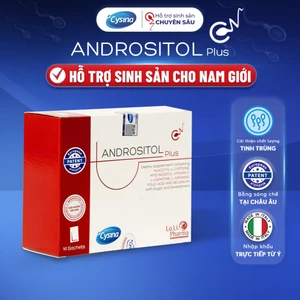 Andrositol Plus - Thực Phẩm Bảo Vệ Sức Khỏe Nam Giới, Cải Thiện Chất Lượng Tinh Trùng, Tăng Khả Năng Thụ Thai Hộp 14 Gói