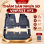 Thảm lót sàn Vinfast VF3 sàn NHỰA 5D TPE đúc vừa khít theo form xe,Sàn 5D CÓ TRÀN VIỀN SẴN RỐI Mẫu TL