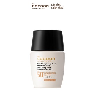 Sữa Chống Nắng Vô Cơ Sen Hậu Giang - Tone up Beige Cocoon 15ml