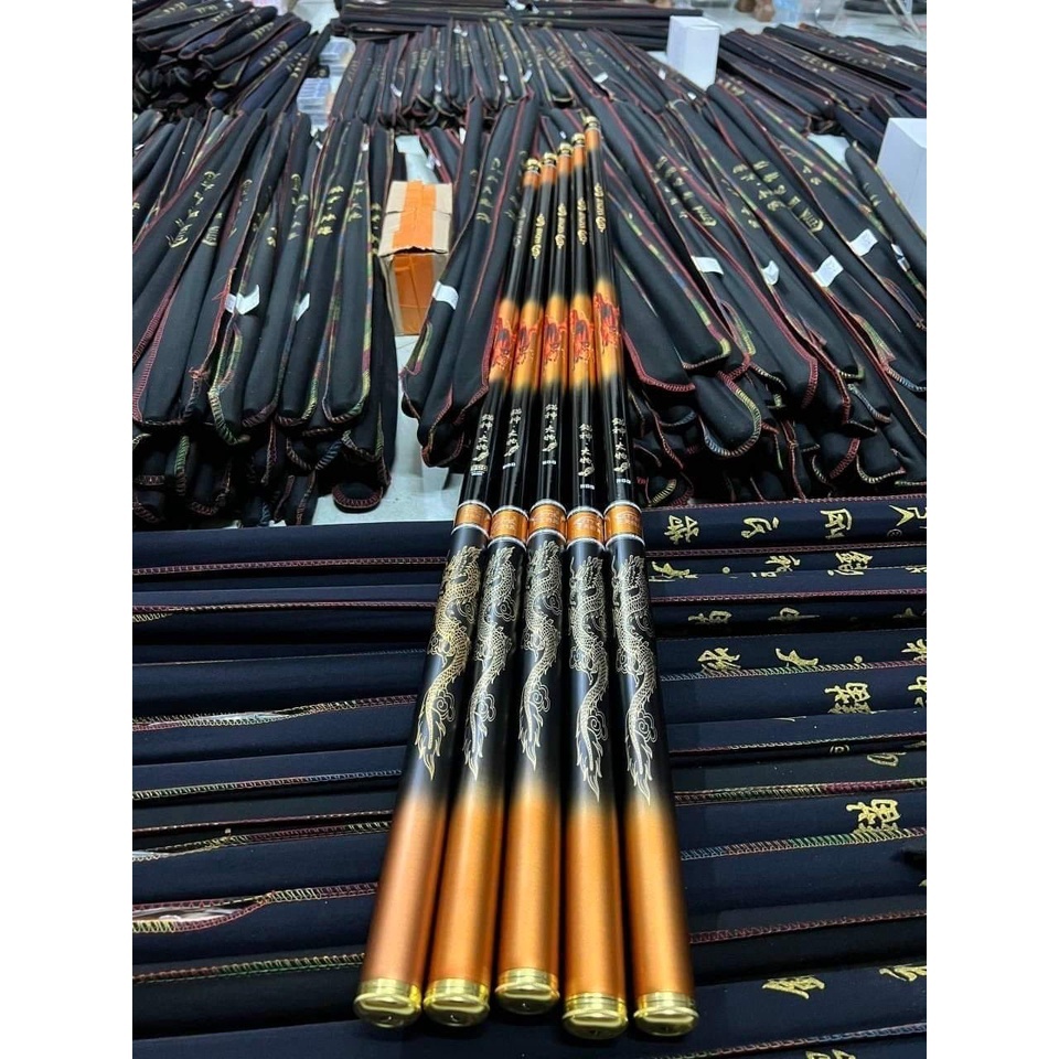 Cần câu đài Đế Vương Chư Hầu 6h đối trọng săn hàng chất liệu carbon xoắn cao cấp | Đồ Câu Ori