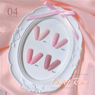 ROUNI Sơn Gel Móng Velvet Rose Hồng Pastel Trong Veo Bền Màu Chuẩn Salon
