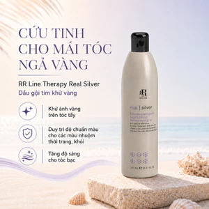 Dầu gội tím khử vàng chăm sóc và làm sáng màu tóc tẩy, tóc bạc RRline Therapy Sliver Shampoo