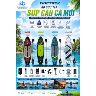 Bộ sưu tập THUYỀN SUP CÂU CÁ - TIDETREK - Thuyền SUP / Ván chèo đứng bơm hơi