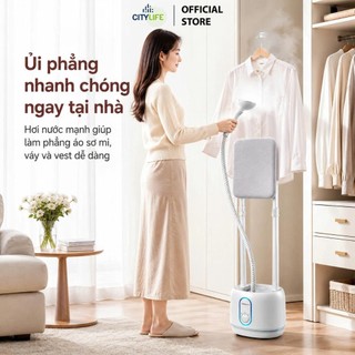 BÀN LÀ HƠI NƯỚC CÂY ĐỨNG CHIGO ZG-869，Bàn là cây đứng công suất mạnh 2000W là mọi loại vải，làm mờ nếp nhăn nhanh chóng