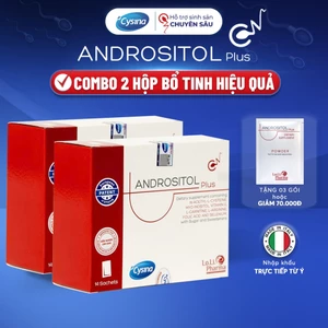 Andrositol Plus - Bổ Tinh Trùng Nam, Cải Thiện Hình Thái Tinh Trùng, Giảm Độ Vón Cục, Tăng Khả Năng Thụ Thai