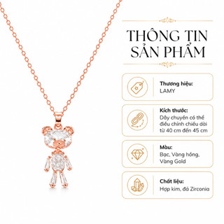 Dây chuyền nữ LAMY Crystal Teddy Bear Necklace 6391
