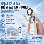 Quạt cầm tay 5in1 Energizer, Mini Fan kiêm sạc dự phòng dung lượng 1.200mAh-6.000mAh tốc độ cao, sò lạnh, BH 1 năm — ảnh 1