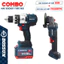 Máy Khoan Búa 13mm & Máy Mài Góc Không Chổi Than Bossun BS-CB02PCS Pin 21V Kèm Pin 6.0Ah Sạc Nhanh