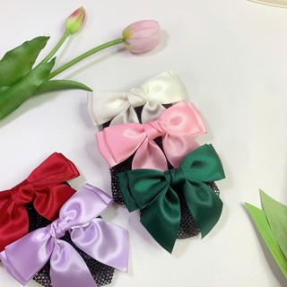 Cặp tóc tiếp viên ,nơ cài tóc có kèm chụp lưới mỏng búi tóc công sở Chồi accessories - Y094