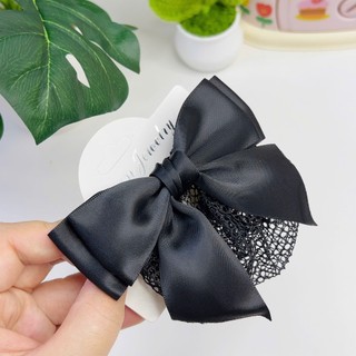 Cặp tóc tiếp viên ,nơ cài tóc có kèm chụp lưới mỏng búi tóc công sở Chồi accessories - Y094