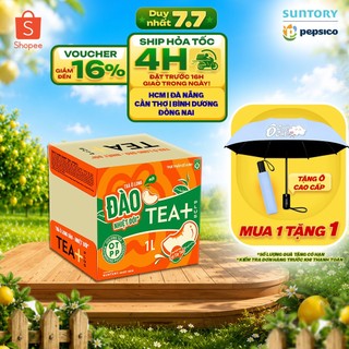 [SALE 15.7] Thùng 12 Chai Trà Ô Long Tea+ Đào Trái Cây Nhiệt Đới (1L/chai)
