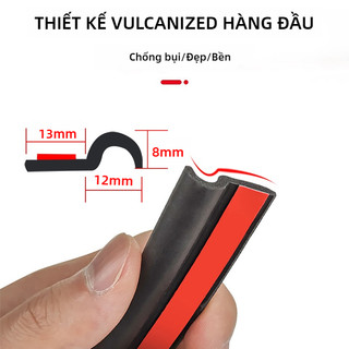 SEAMETAL Dải ron cao su xe hơi chữ Z tự dán chống bụi chống mưa giảm rung cửa xe bền đẹp êm