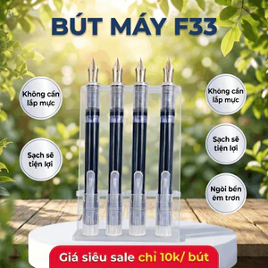 Xả kho 10k/ bút Bút Máy #F33 Dùng mực trực tiếp, không cần bơm mực, Ngòi EF 0.38mm êm trơn