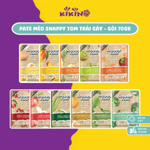 Pate Cho Mèo Snappy Tom Trái Cây Gói 70g Đủ Vị Pate Cá Ngừ Mix Trái Cây Dành Cho Mèo Kén Ăn
